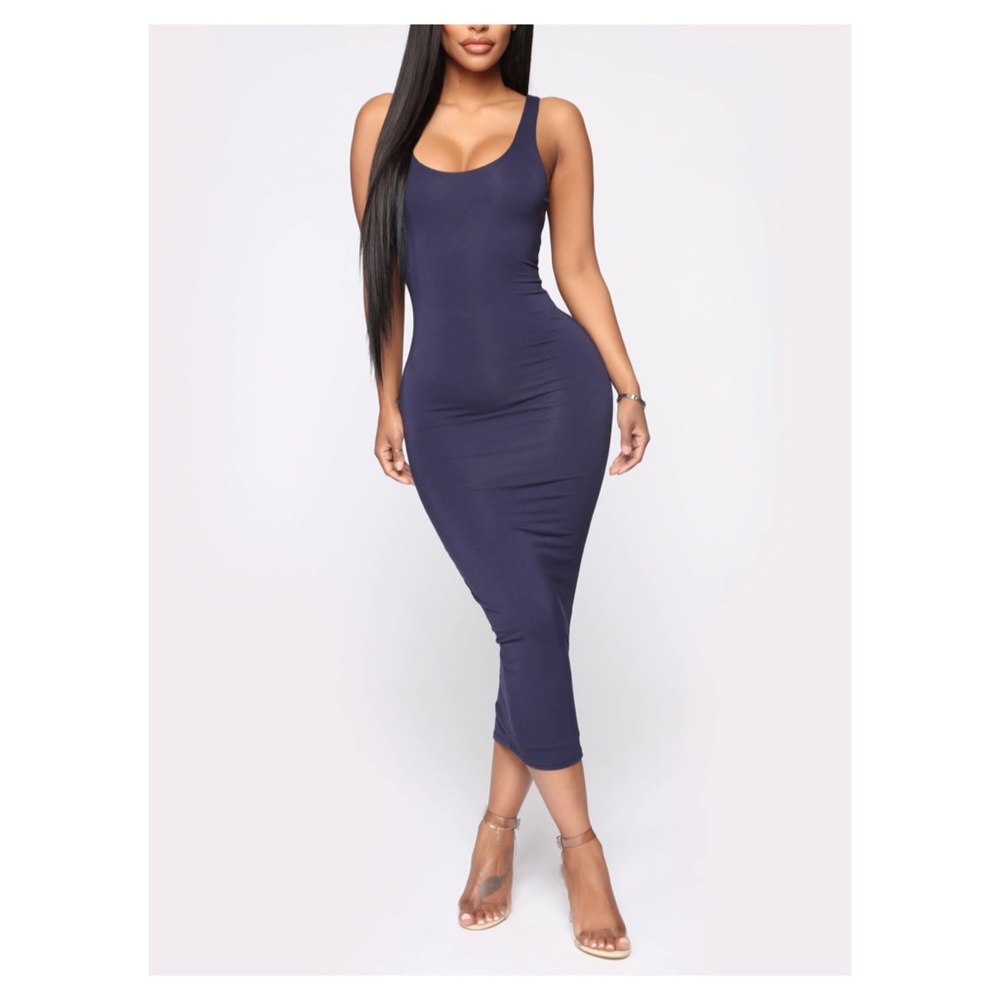 Your Needs Met Dress - Navy